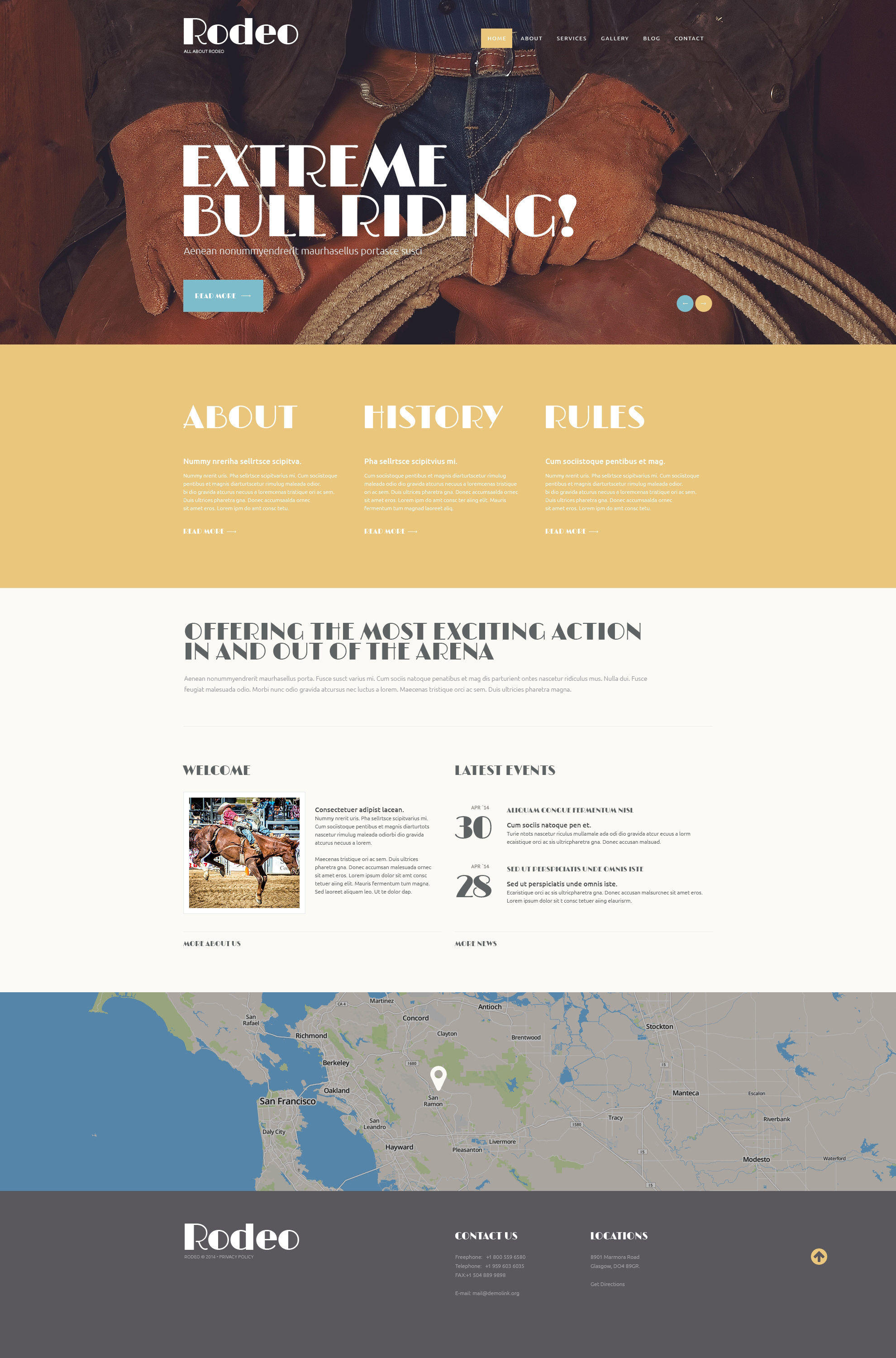 Refined Rodeo Club WordPress Theme