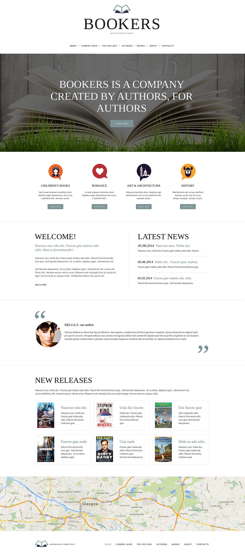 Publishing Company Responsive Website Template