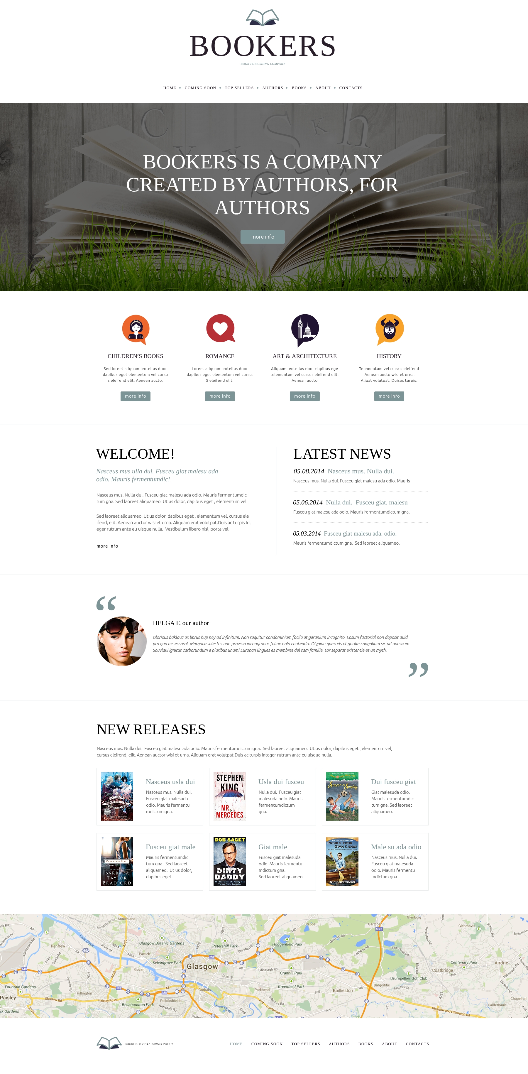 Publishing Company Responsive Website Template