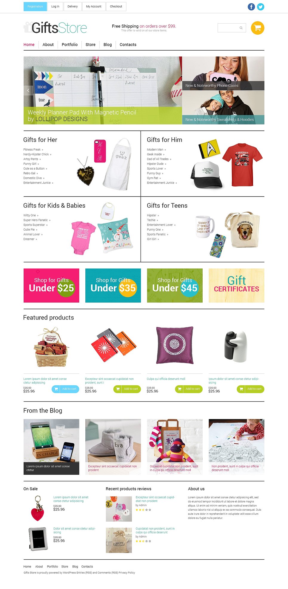 Gifts Store Responsive WooCommerce Theme