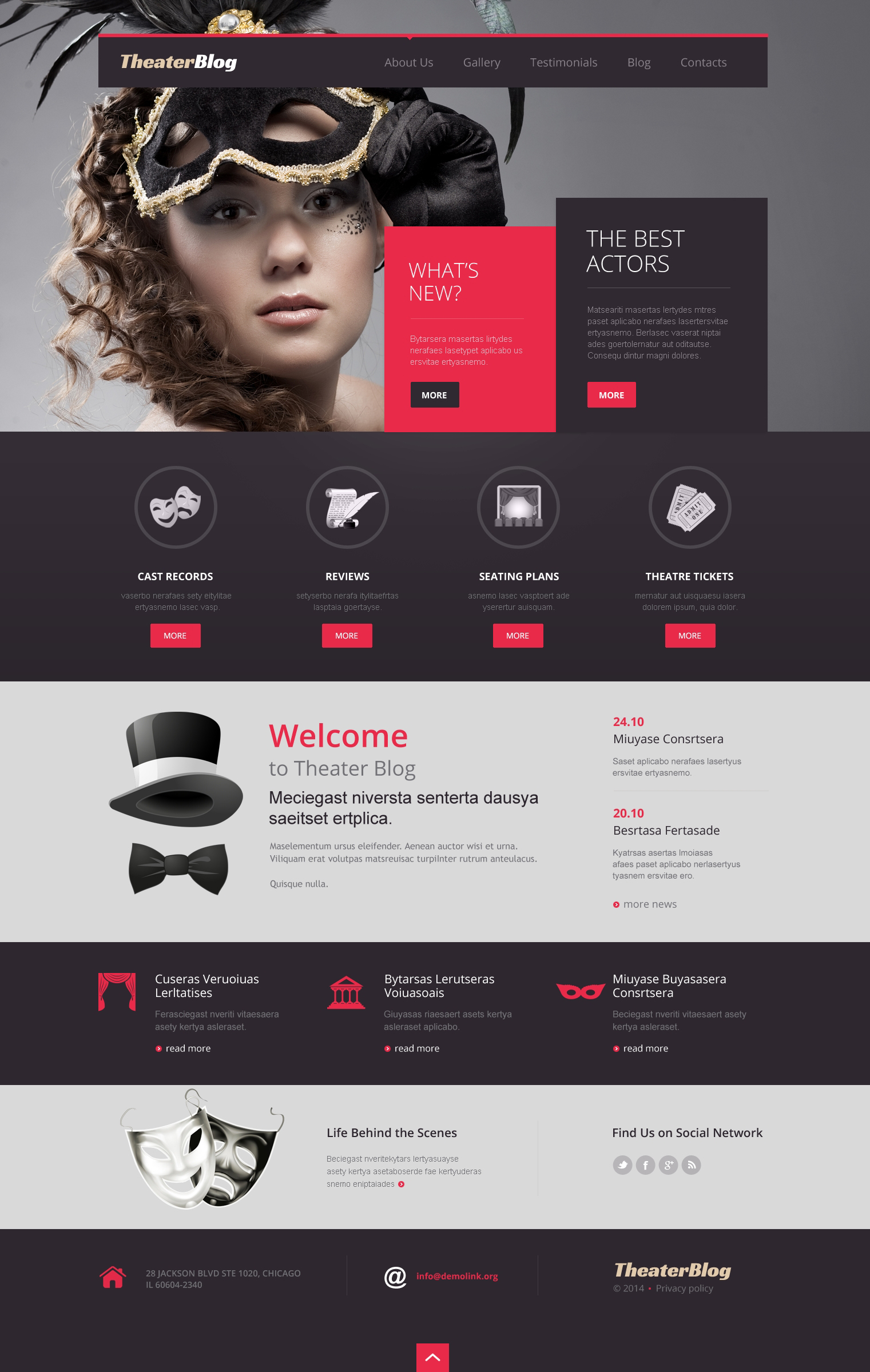 Theater Responsive WordPress Theme