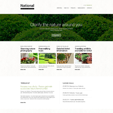 Botanic Garden Responsive Website Templates 49666