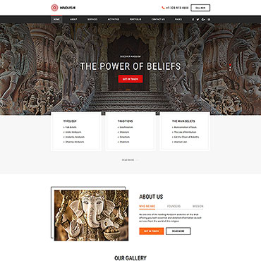 Religion God Responsive Website Templates 50441