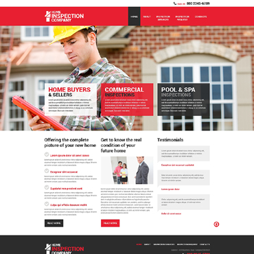 Inspection Company Responsive Website Templates 50450