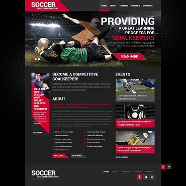 Club Sport Responsive Website Templates 50452