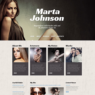Johnson Model WordPress Themes 50526