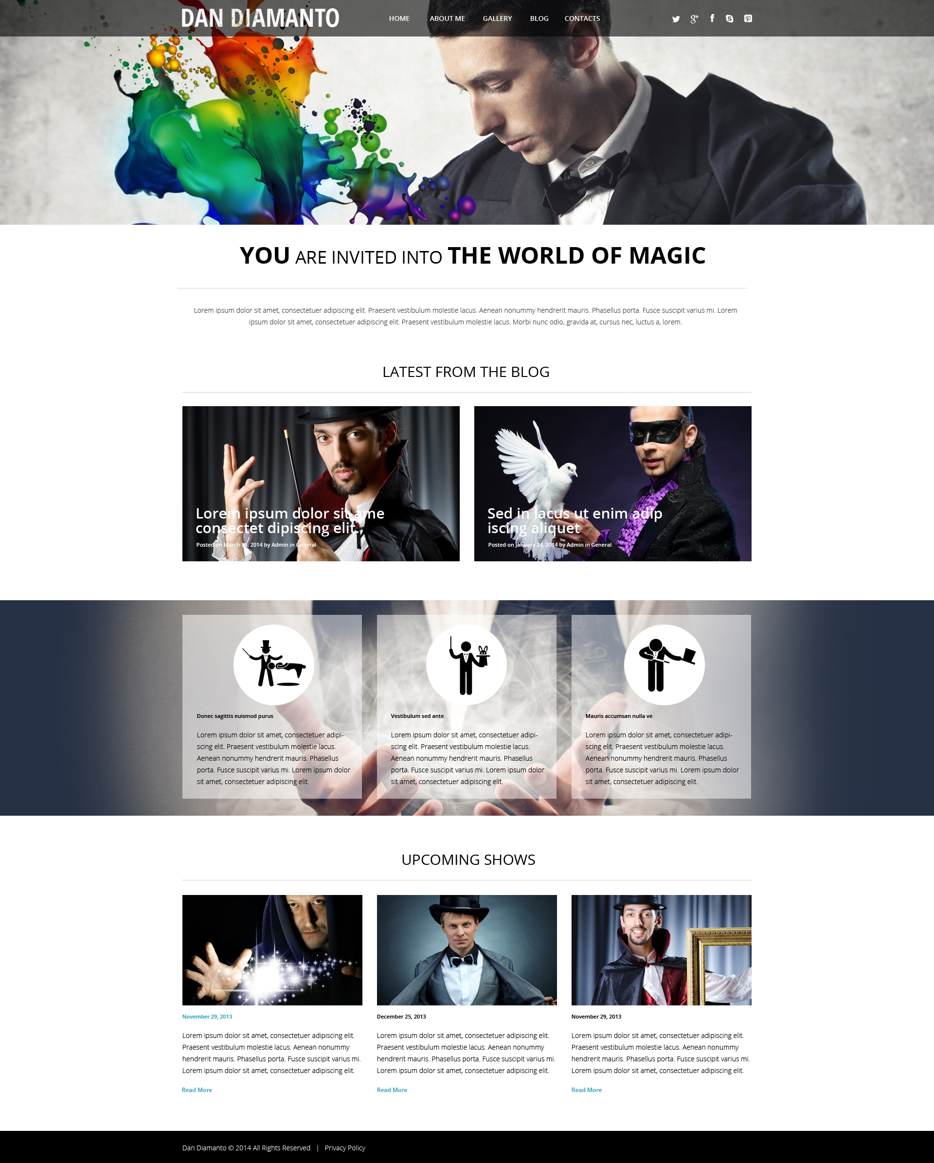 The World of Magic WordPress Theme