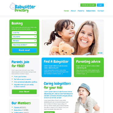 Child Childcare Responsive Website Templates 50548