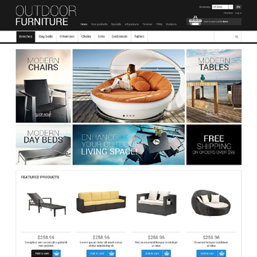 Furniture Company ZenCart Templates 50602