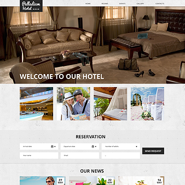 Hotel Motel Responsive Website Templates 50639