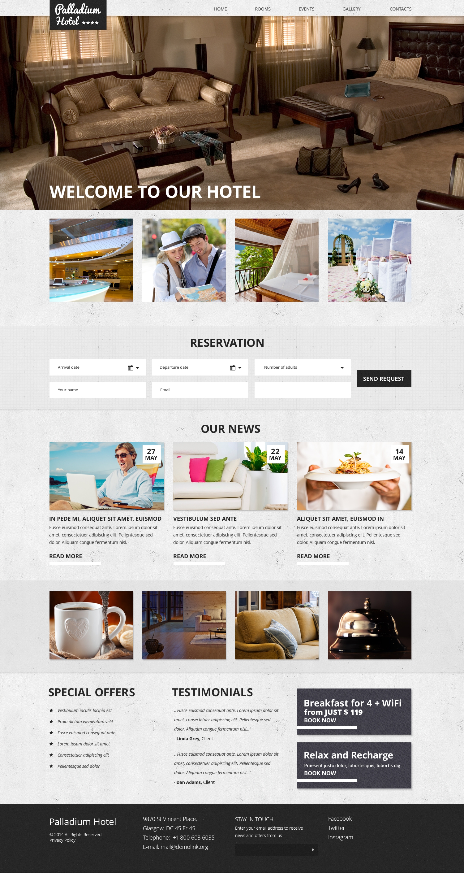 Hotels Responsive Website Template