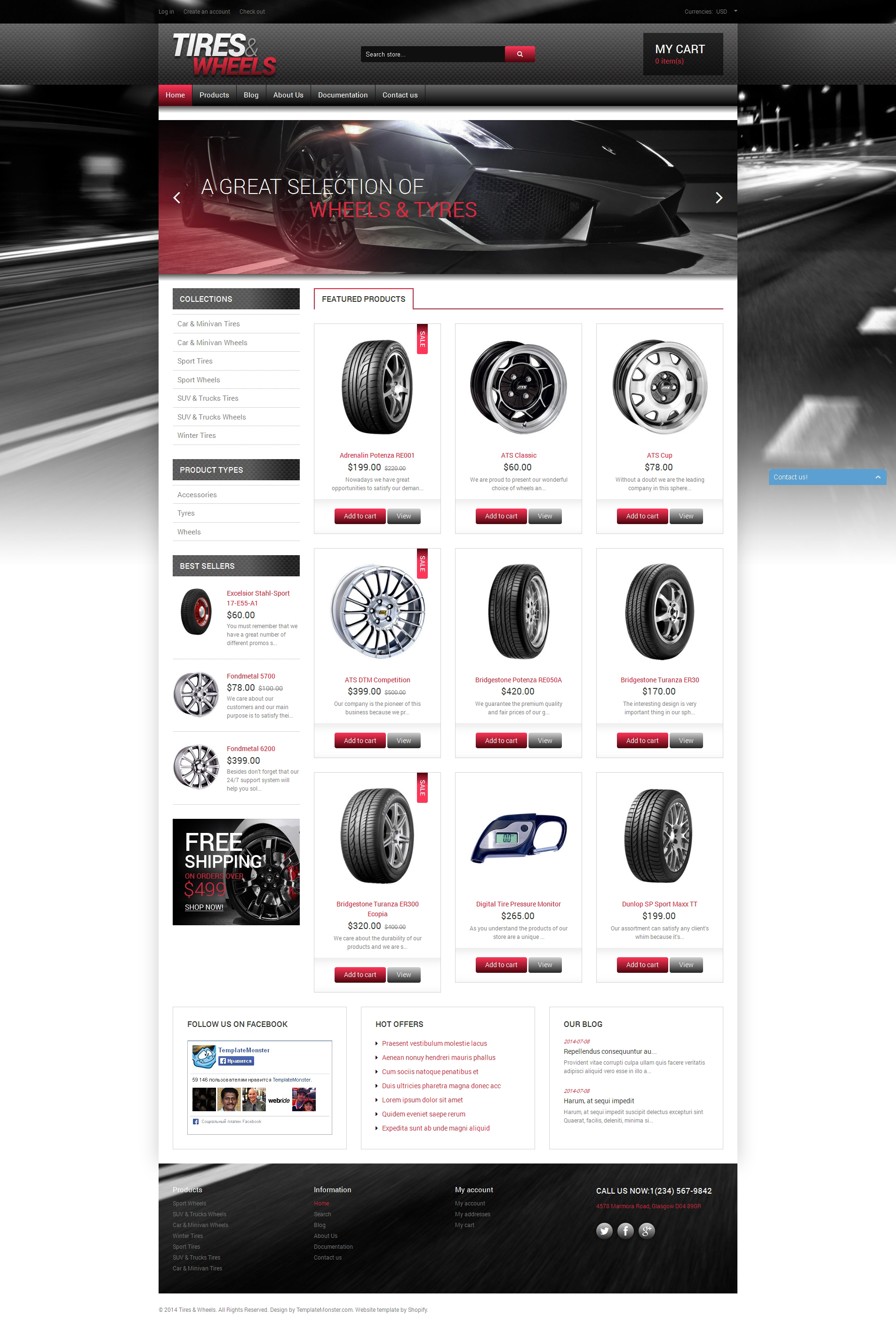 Quality Wheels and Tires Shopify Theme