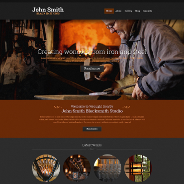 Smith Blacksmithing Responsive Website Templates 50709