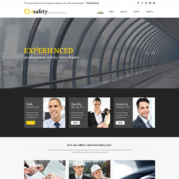 Consultant Services Responsive Website Templates 50748