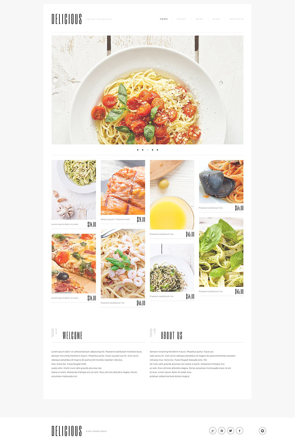 Italian Cuisine WordPress Theme