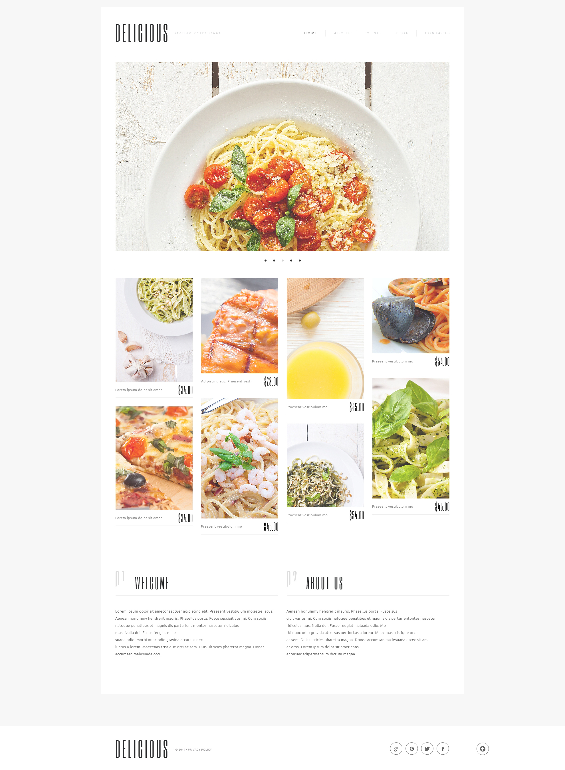 Italian Cuisine WordPress Theme