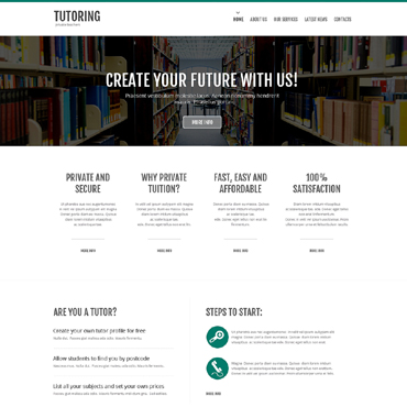  Library Responsive Website Templates 50769