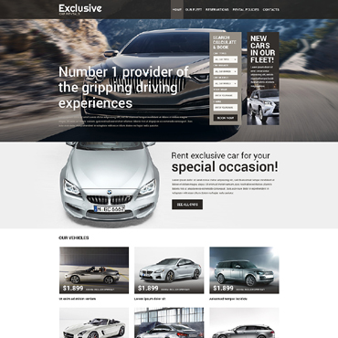 Car Rental Responsive Website Templates 50771