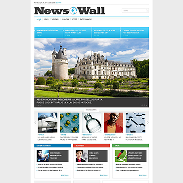 Wall Portal Responsive Website Templates 50867