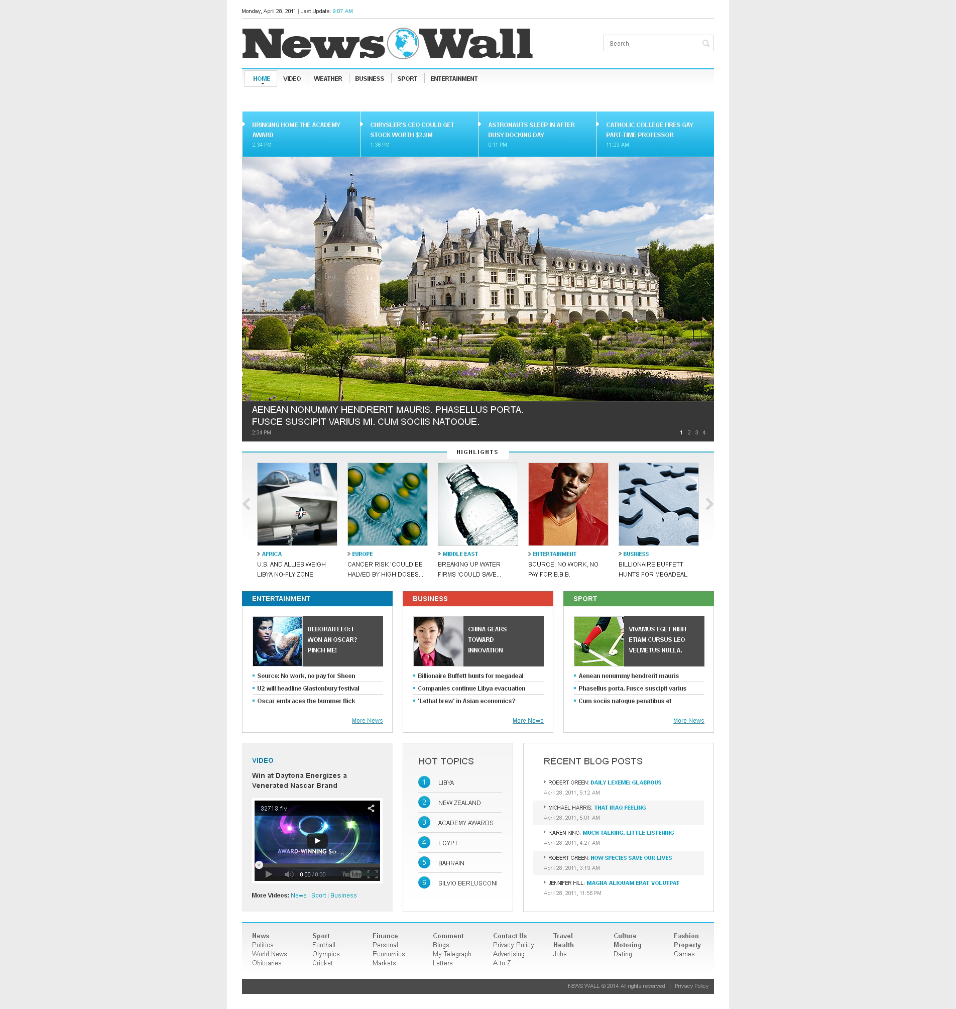 News Portal Responsive Website Template