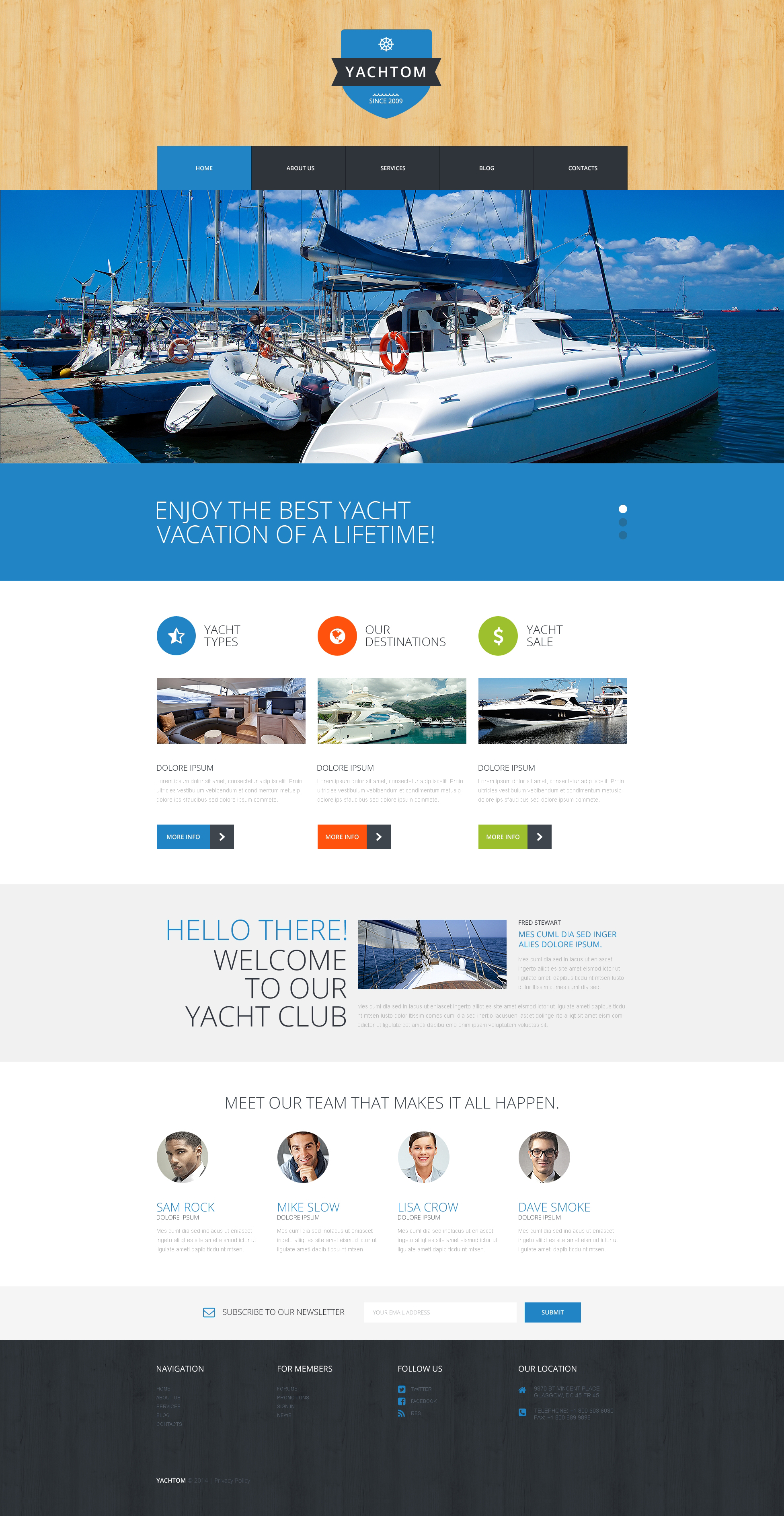 Pleasant Yachting Experience WordPress Theme