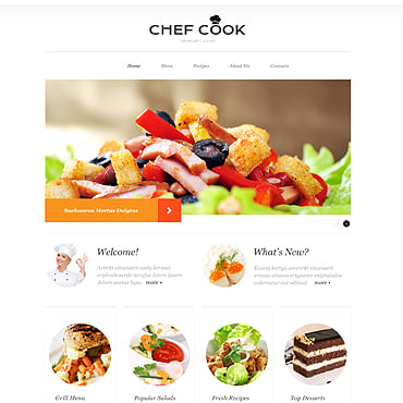 Cook Cooking Responsive Website Templates 50904