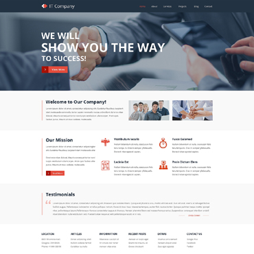 Support Consultant Responsive Website Templates 50947