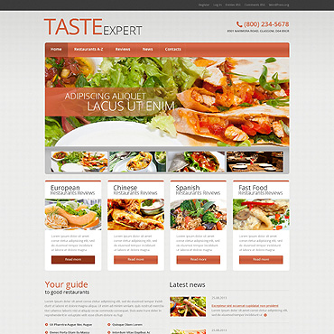 Expert Restaurant WordPress Themes 51041