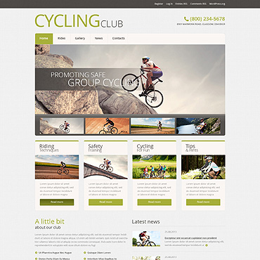Racing Bike WordPress Themes 51043