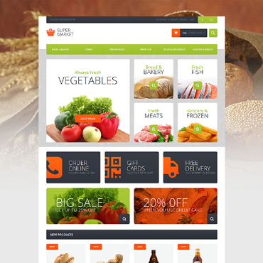 Food Online Magento Themes 51119