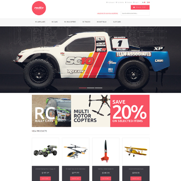 Control Helicopter Magento Themes 51121
