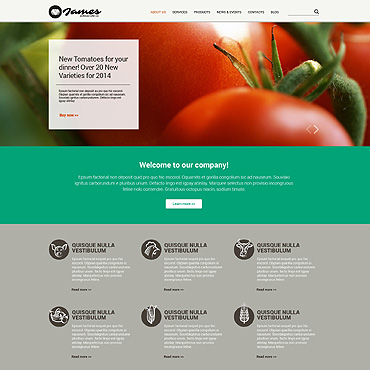 Agriculture Company Responsive Website Templates 51209