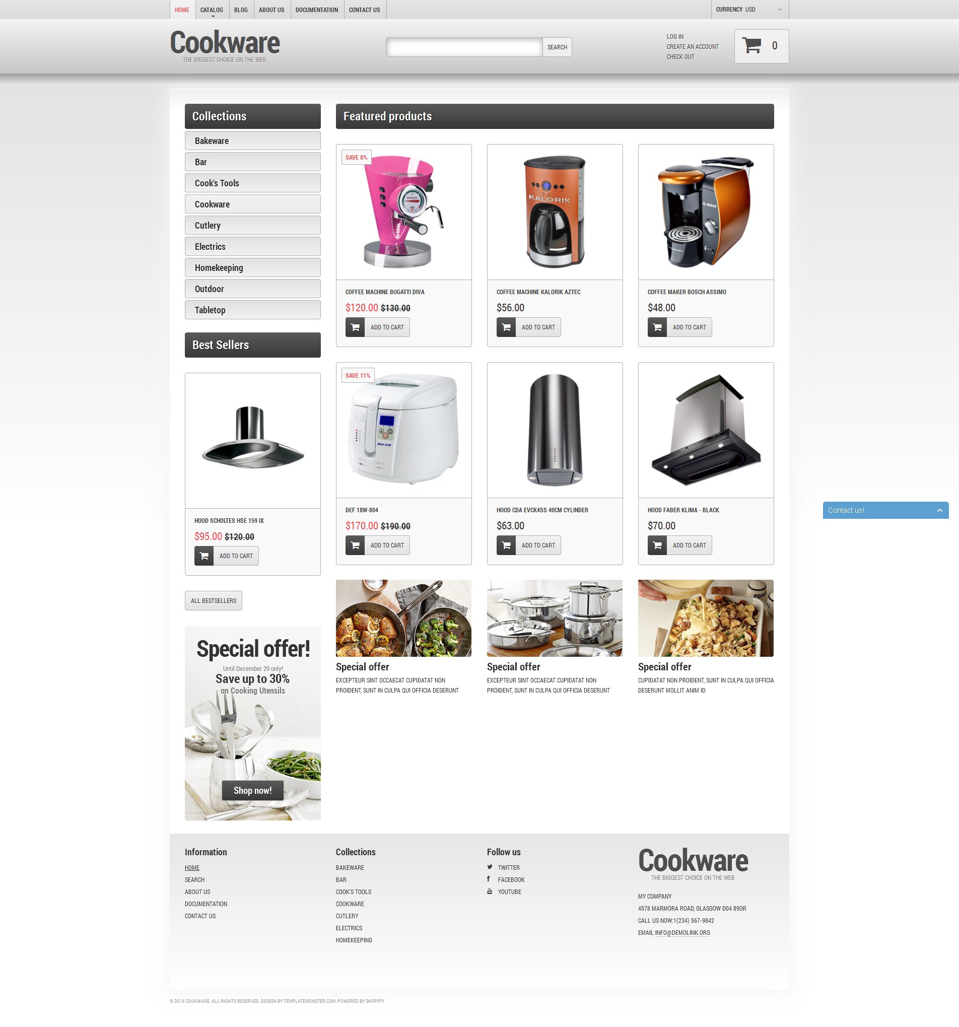 Cookware Shopify Theme