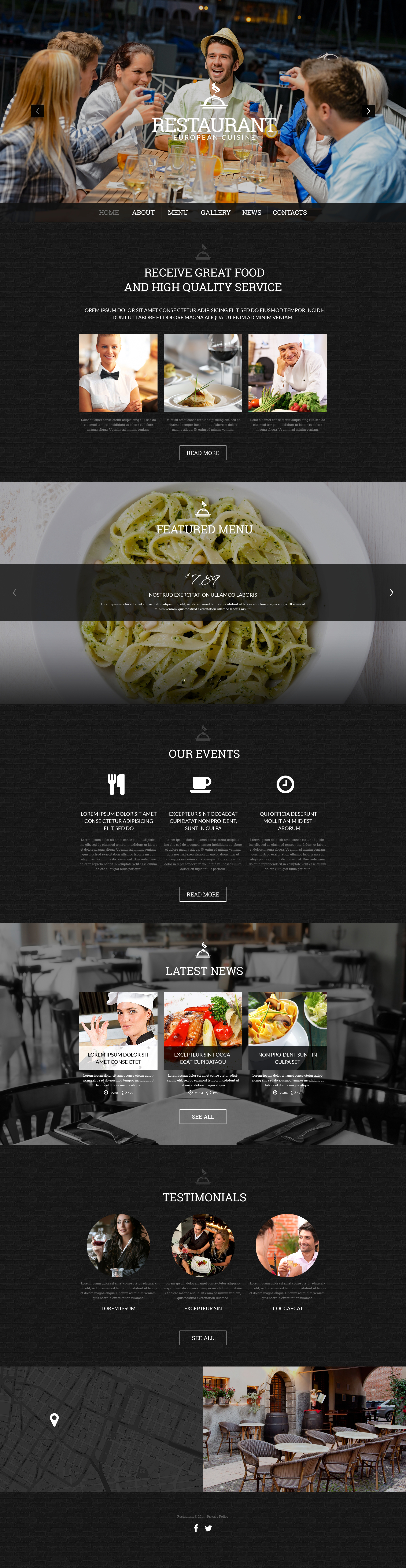 Cafe and Restaurant WordPress Theme