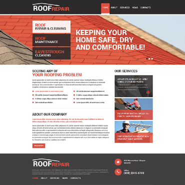 Company Roof Drupal Templates 51345