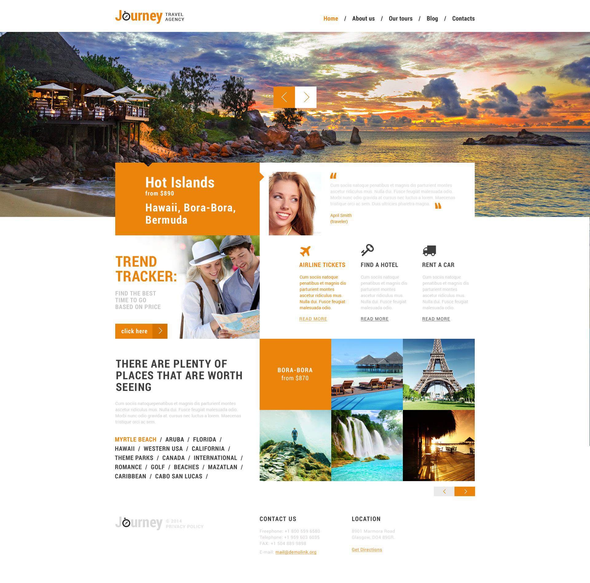 Dream Travel Club WordPress Theme