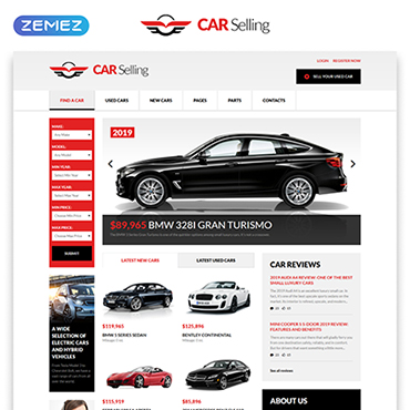 Auto Rent Responsive Website Templates 51380