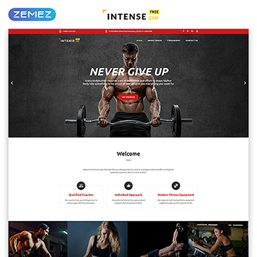 Fitness Strong Responsive Website Templates 51682