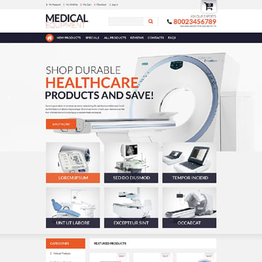 Equipment Medicine ZenCart Templates 51733