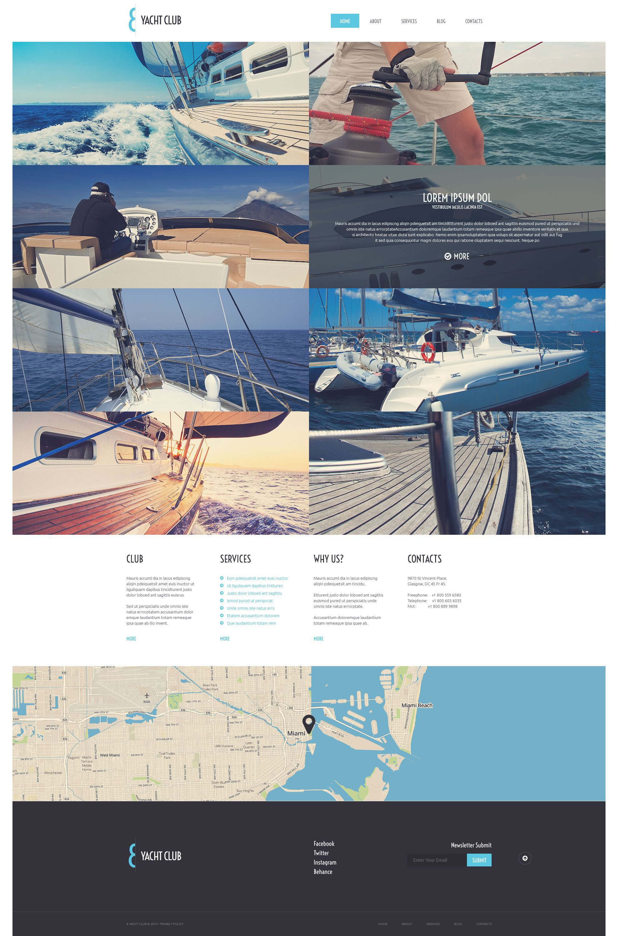Yacht Vacation WordPress Theme