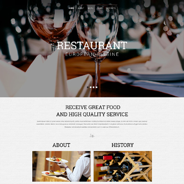 Restaurant Fish Responsive Website Templates 51778