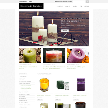 Candles Store VirtueMart Templates 51795