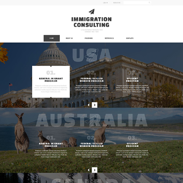 Consulting Immigrant Responsive Website Templates 51798