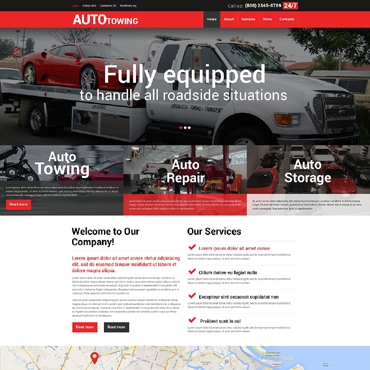 Towing Services WordPress Themes 51841