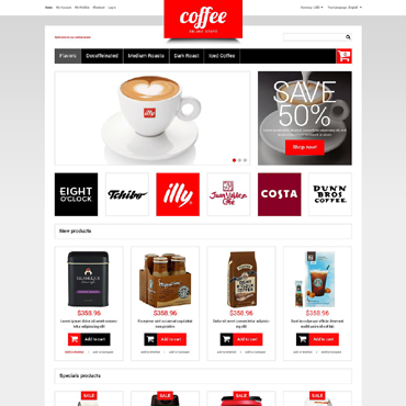 House Coffee-beans Magento Themes 51849