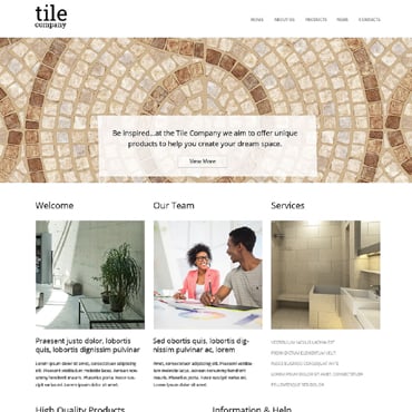 Company Tile Responsive Website Templates 51856