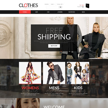 Clothes Online Prestashop Templates 51868
