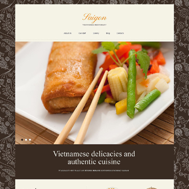 Vietnamese Restaurant Joomla Templates 51892
