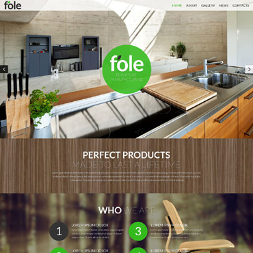 Furniture Company Responsive Website Templates 51901