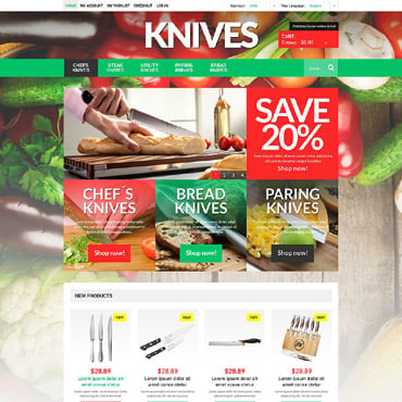 Shop Knife Magento Themes 51921